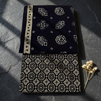 Ajrakh black Cotton Cord Set