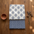 Blue And White Cotton Cord Set Material