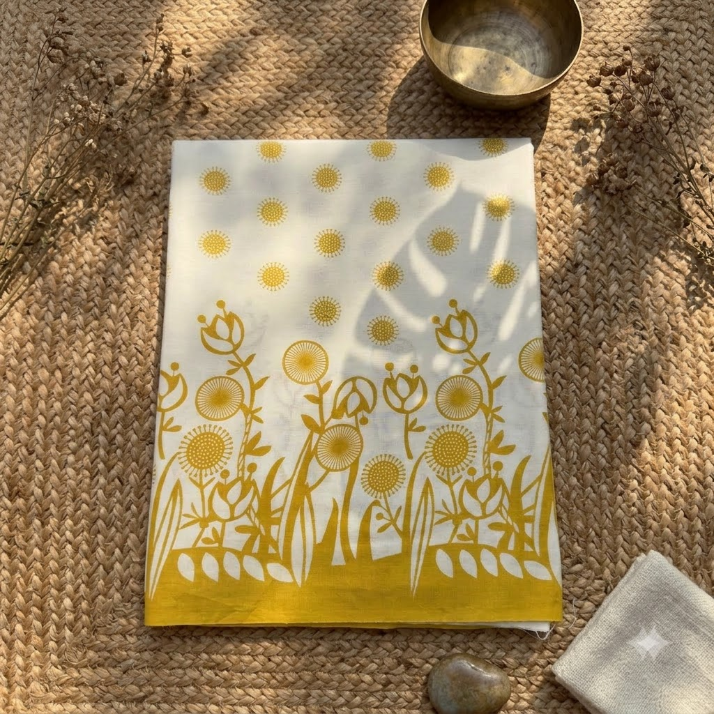 Yellow Cotton Top Only Material