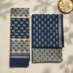 Indigo Blue Premium Cotton Dupatta set