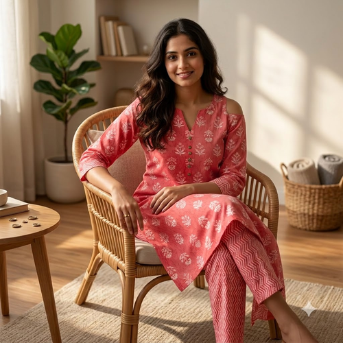 Coral Cotton Cord set
