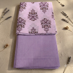 Lavender Floral Cotton Cord Set